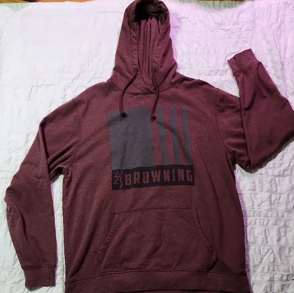 Browning Men's Burgundy Hoodie